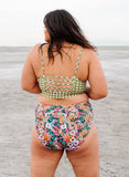 Moss Gingham Cage Bralette