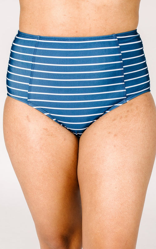 Nautical Stripe High-Waist Bottom