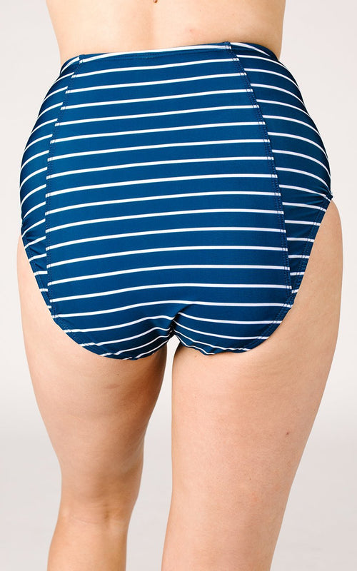 Nautical Stripe High-Waist Bottom