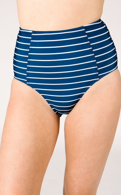 Nautical Stripe High-Waist Bottom