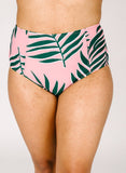 Palm Leaf High-Waist Bottom