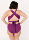 Plum Ruched Bottom