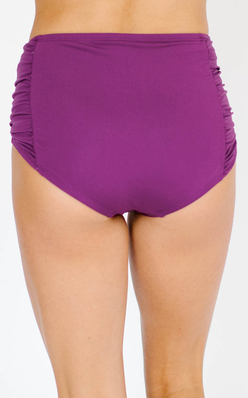 Plum Ruched Bottom