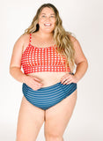 Nautical Stripe High-Waist Bottom