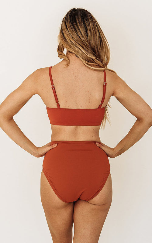 Rust Ruffle Bralette