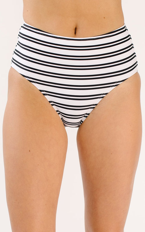 Striped Mid-Waist Bottom
