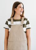 Tan Overall Dress
