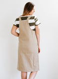 Tan Overall Dress