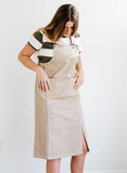 Tan Overall Dress