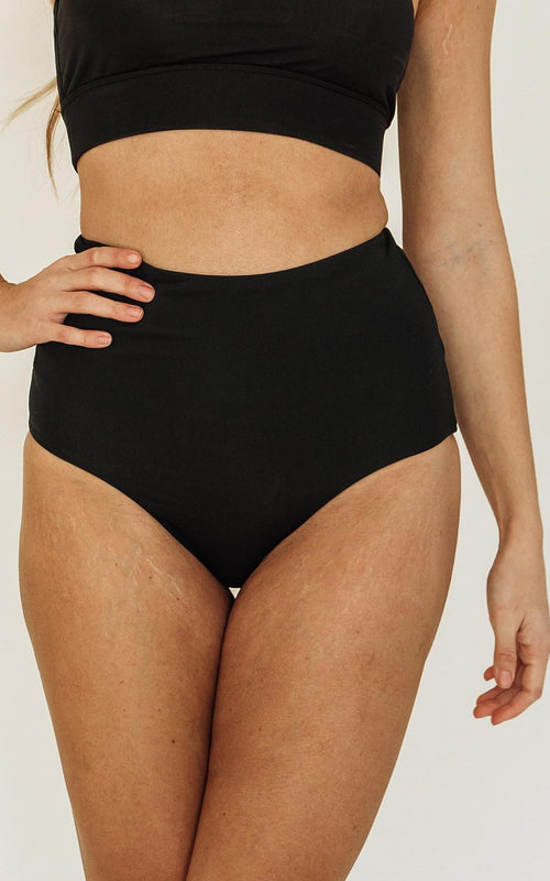 Black Ultra High-Waist Bottom