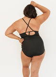 Black Wrap One-Piece