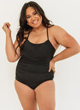 Black Wrap One-Piece