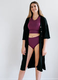 Black Button Front Cover-Up