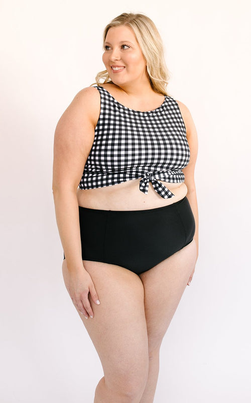 Black High-Waist Bottom