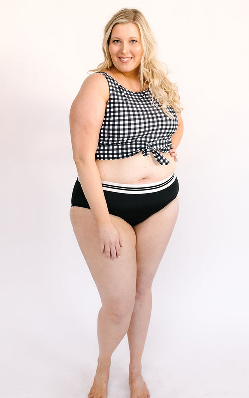Black Mid-Waist Bottom