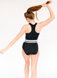 Black Mid-Waist Bottom