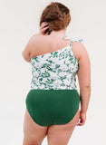 Blossoms One-Shoulder Tankini Top