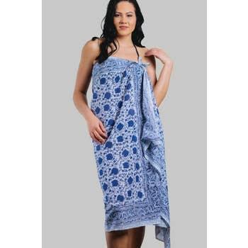 Blue Cotton Sarong