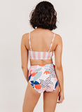 Candy Stripe Ruffle Bralette