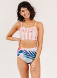 Candy Stripe Ruffle Bralette