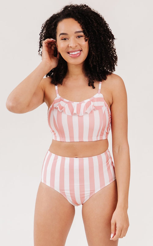 Candy Stripe High-Waist Bottom