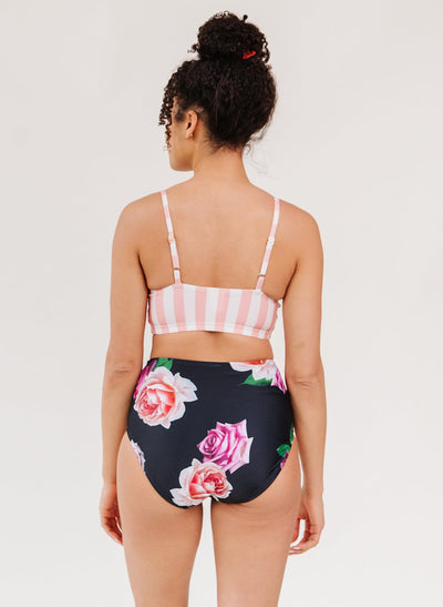 Candy Stripe Ruffle Bralette - XXS