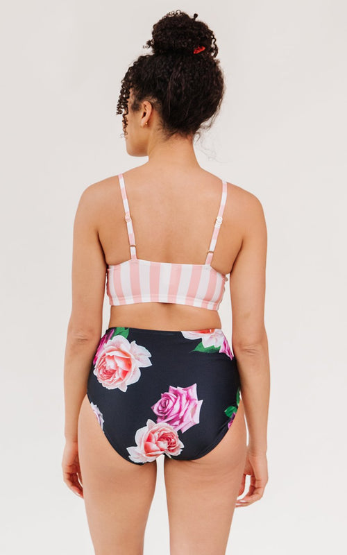 Candy Stripe Ruffle Bralette