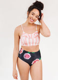 Candy Stripe Ruffle Bralette