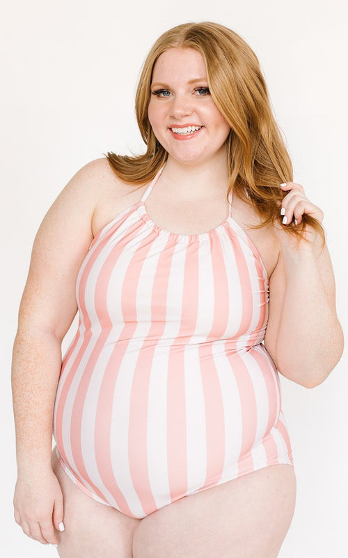 Candy Stripe Cinch One-Piece