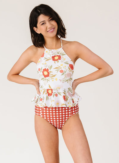 Chloe High-Neck Peplum - XXS