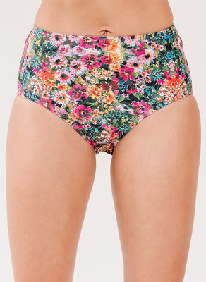 Crayon Floral High-Waist Bottom