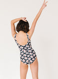 Retro Daisy Knotted One-Piece