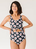 Retro Daisy Knotted One-Piece