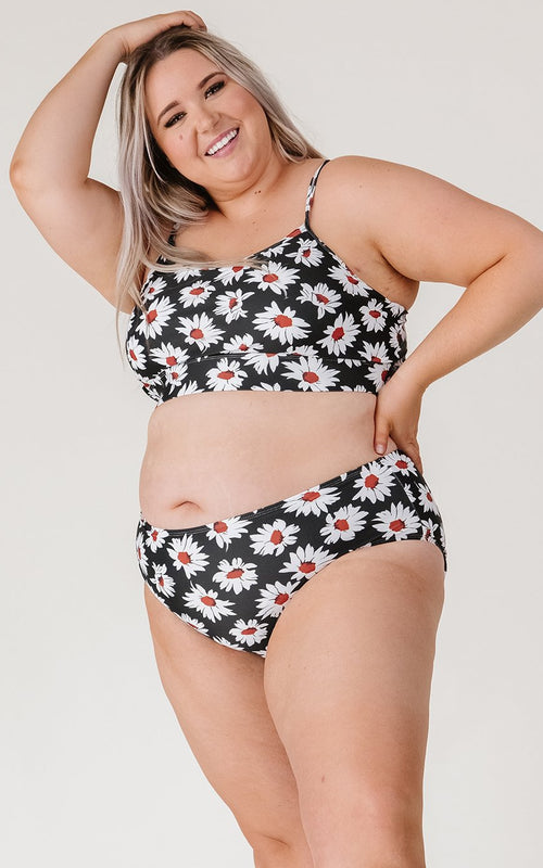 Retro Daisy Mid-Waist Bottom