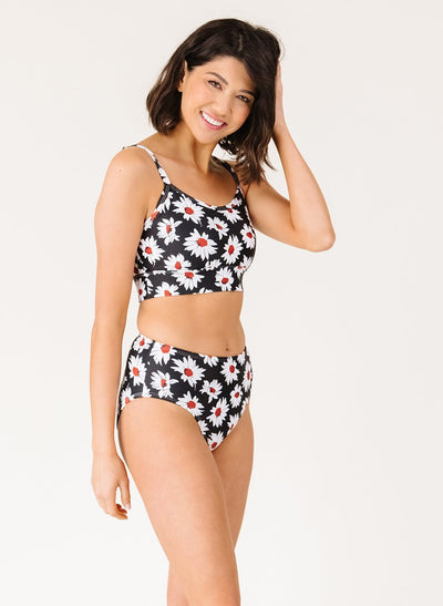 Retro Daisy Mid-Waist Bottom - XXS