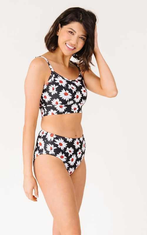 Retro Daisy Mid-Waist Bottom