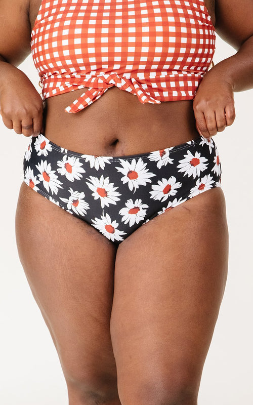 Retro Daisy Mid-Waist Bottom