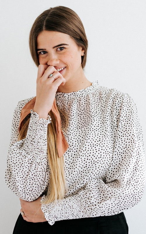 Black Dot Blouse