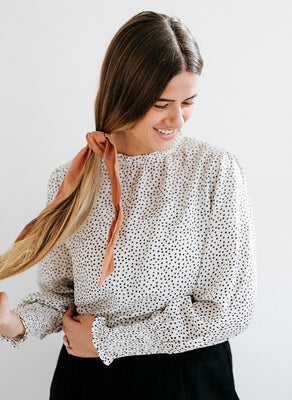 Black Dot Blouse