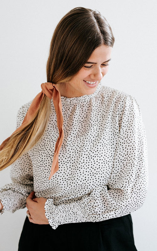 Black Dot Blouse