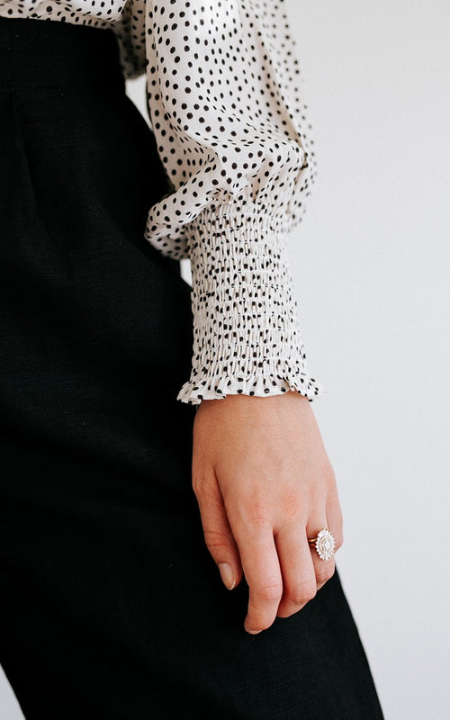 Black Dot Blouse