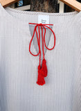 Red Tassel Cover-Up
