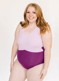 Lavender Open-Back One-Piece