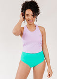 Lavender Racer-Back Crop Top