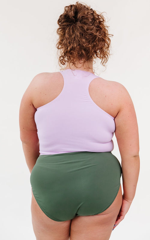 Olive High-Waist Bottom