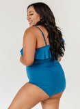Marine One-Shoulder One-Piece
