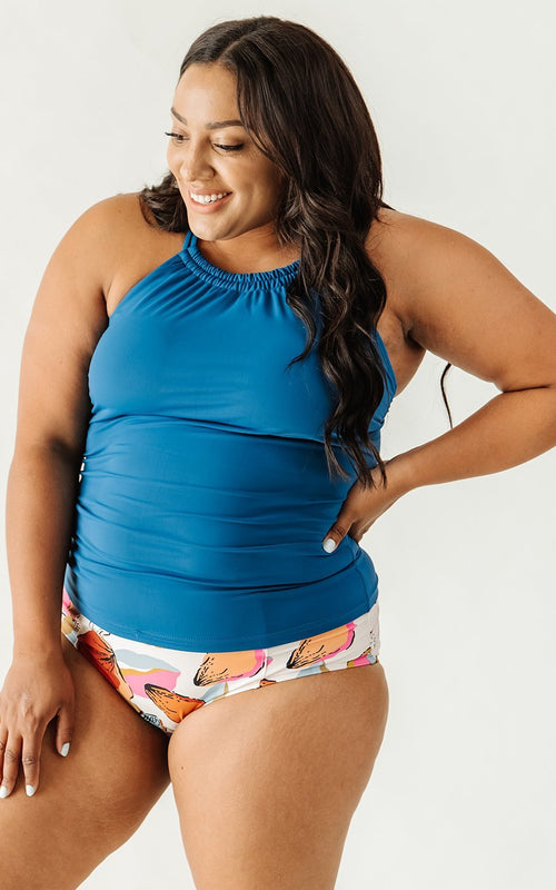 Marine Double-Cinch Tankini