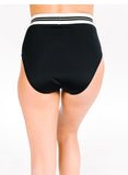 Black Mid-Waist Bottom