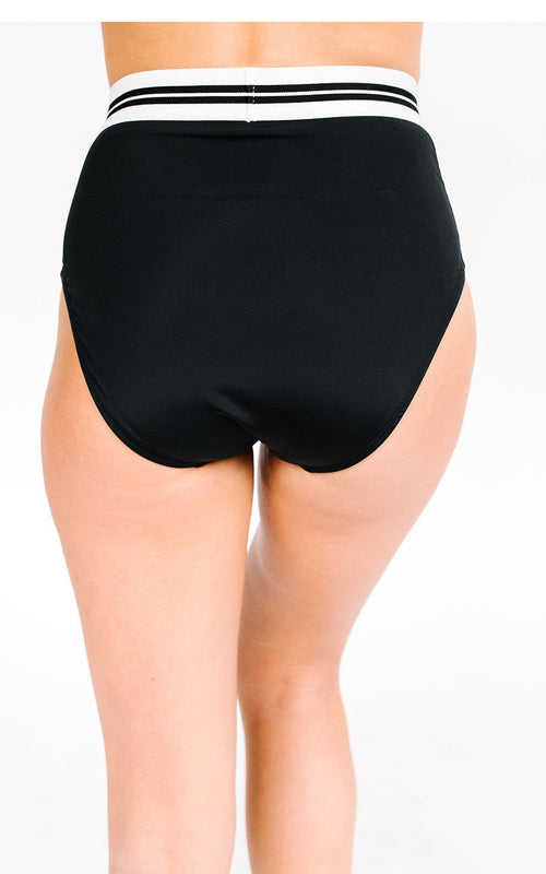 Black Mid-Waist Bottom