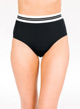 Black Mid-Waist Bottom
